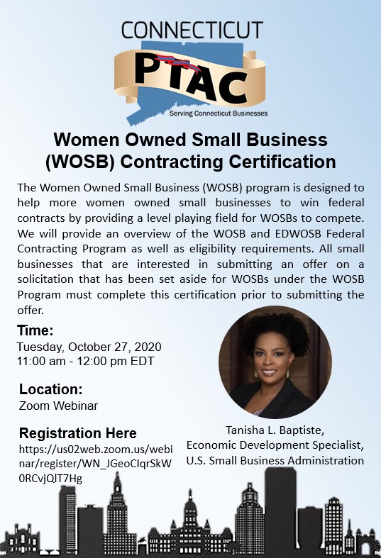Webinar: Women Owned Small Business (WOSB) Contracting Certification