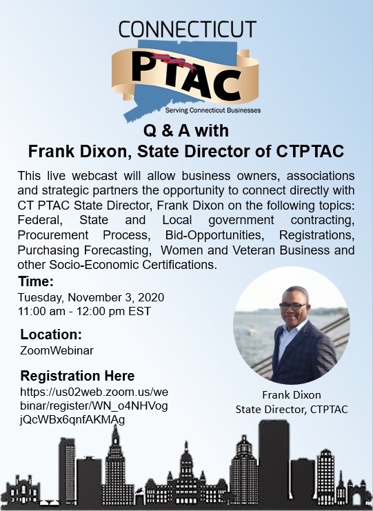 Webinar: Q & A with Frank Dixon, State Director of CTPTAC