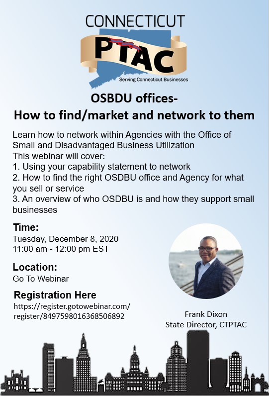 Webinar: OSBDU offices- How to find/market and network to them