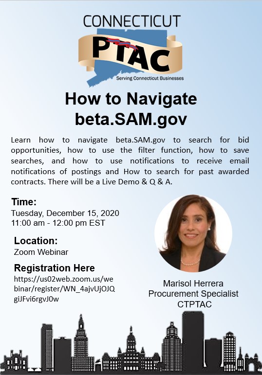 webinar: How to Navigate beta.SAM.gov