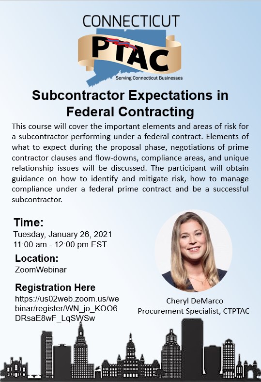 Webinar: Subcontractor Expectations in Federal Contracting