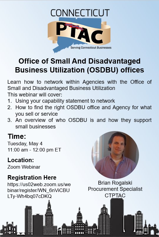 Webinar: Office of Small And Disadvantaged Business Utilization (OSDBU) offices