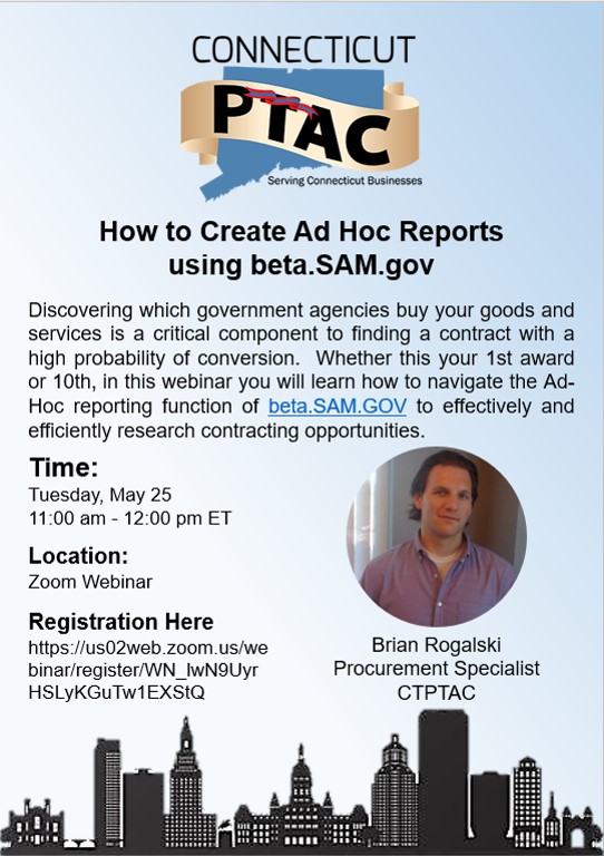 Webinar: How to Create Ad Hoc Reports using beta.SAM.gov