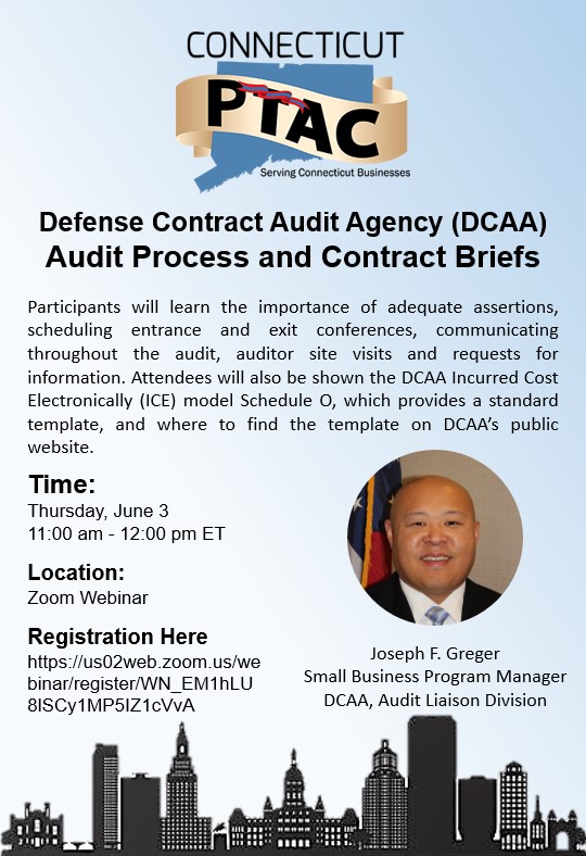 Webinar: Defense Contract Audit Agency (DCAA) Audit Process and Contract Briefs