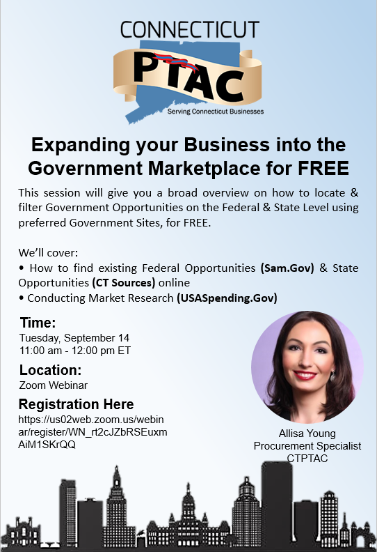 Webinar: Expanding your Business into the Government Marketplace for FREE
