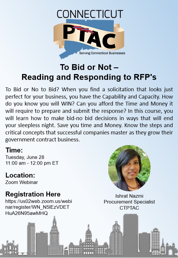 Webinar: To Bid or Not – Reading and Responding to RFP's @ Zoom Webinar