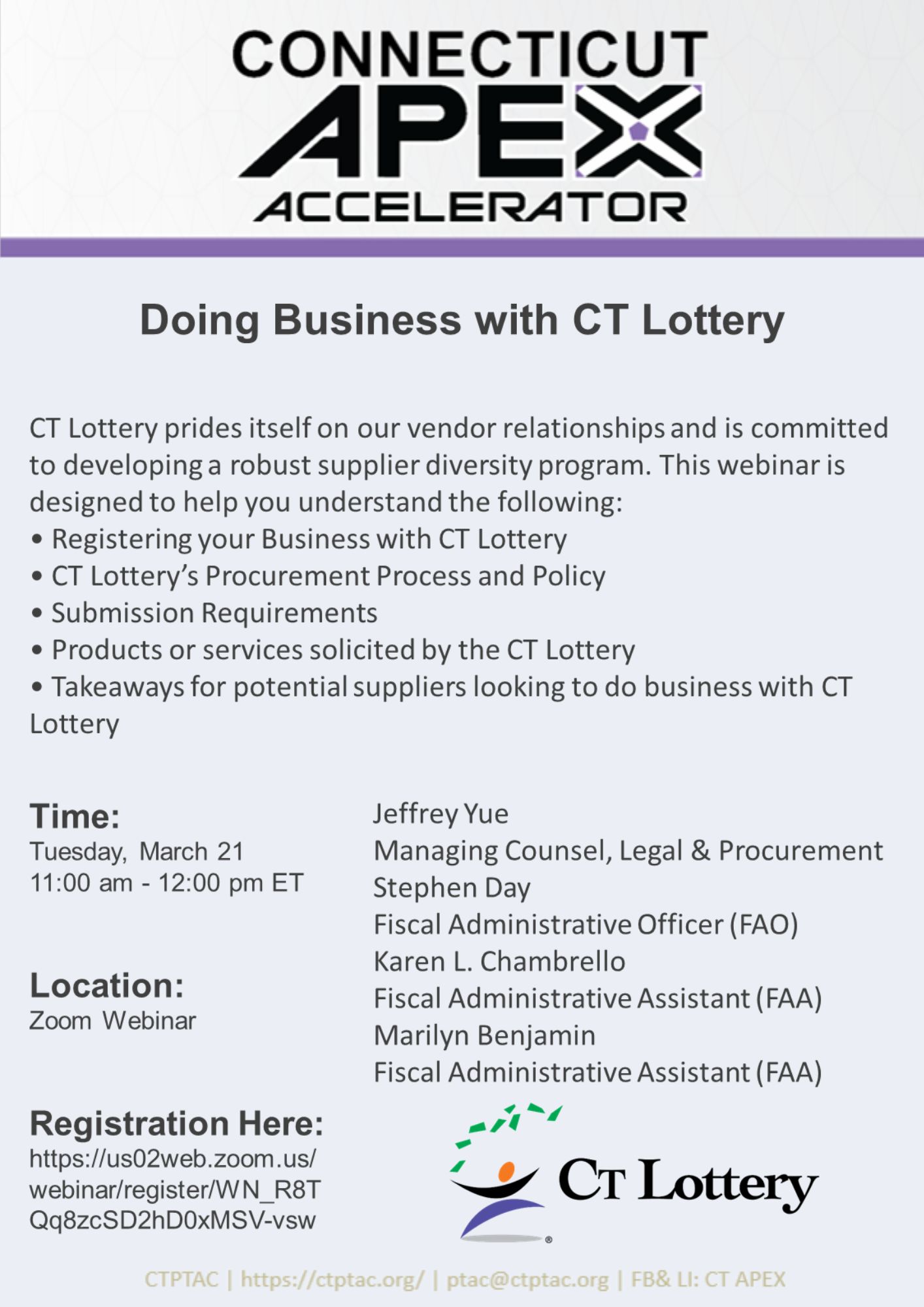 Webinar: Doing Business with CT Lottery