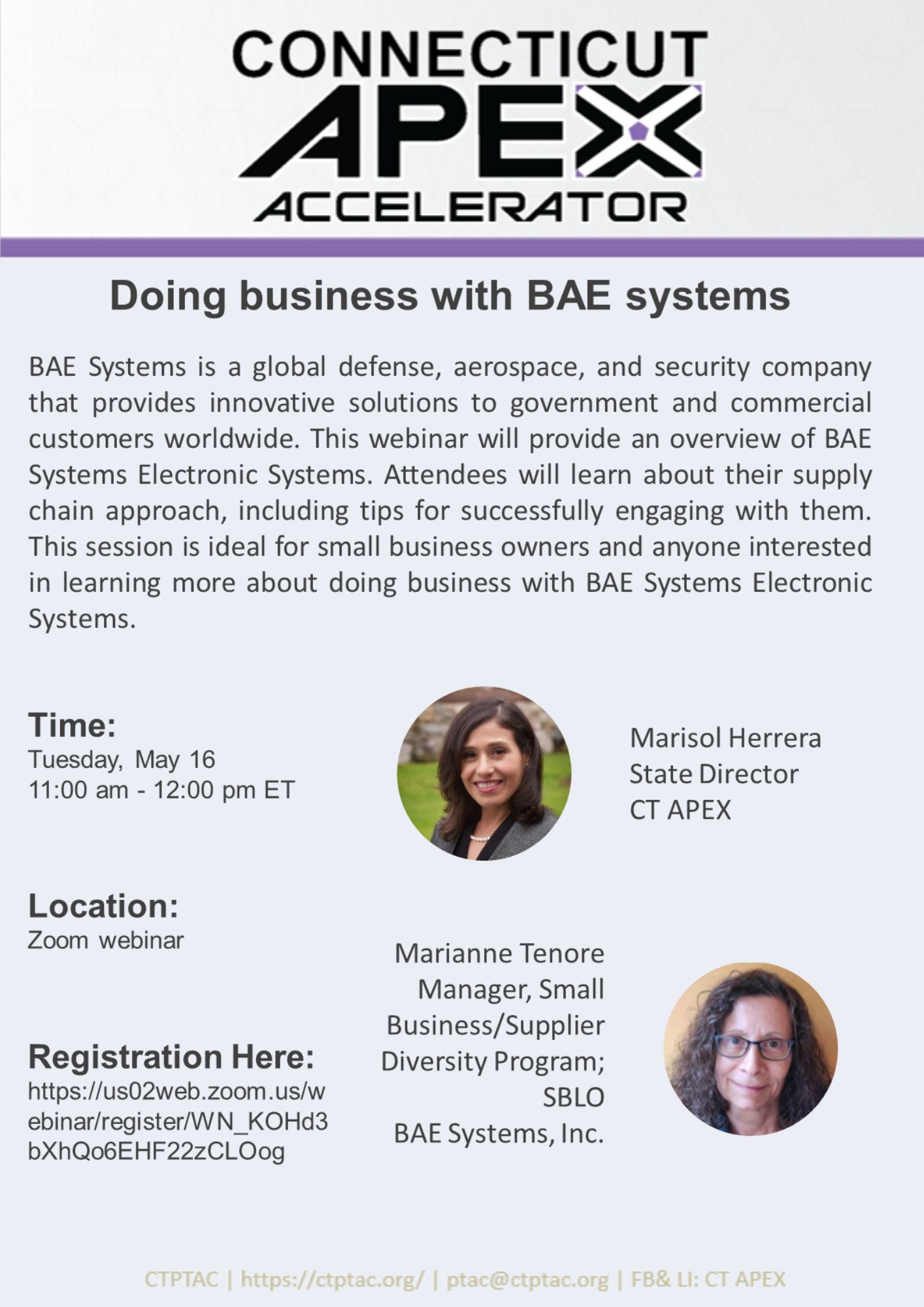 Webinar: Doing business with BAE systems