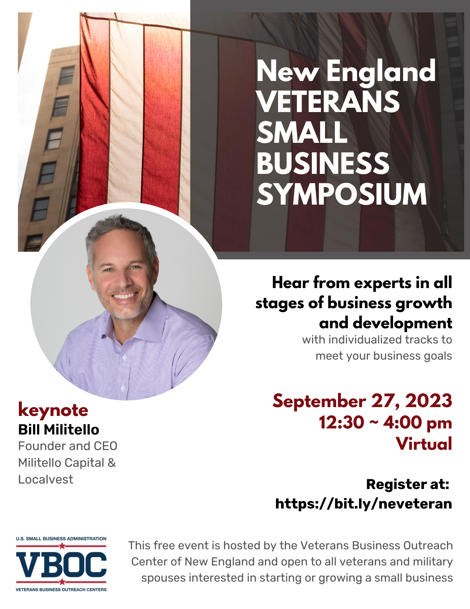 New England Veterans Small Business Symposium @ Online event